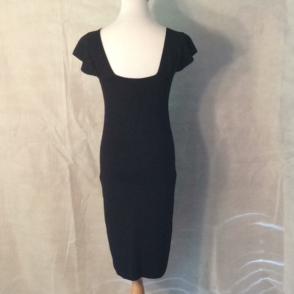 Max Studio Black Stretch Sheath Dress - M - Picture 3 of 5